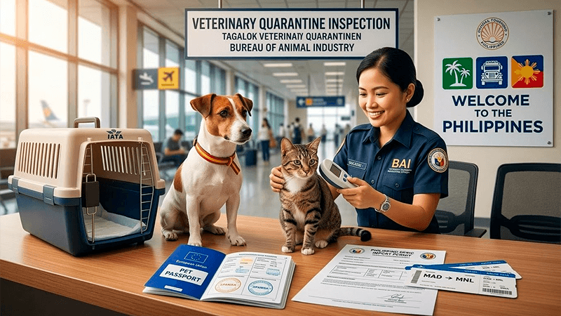 Como llevar tu perro o gato a Filipinas