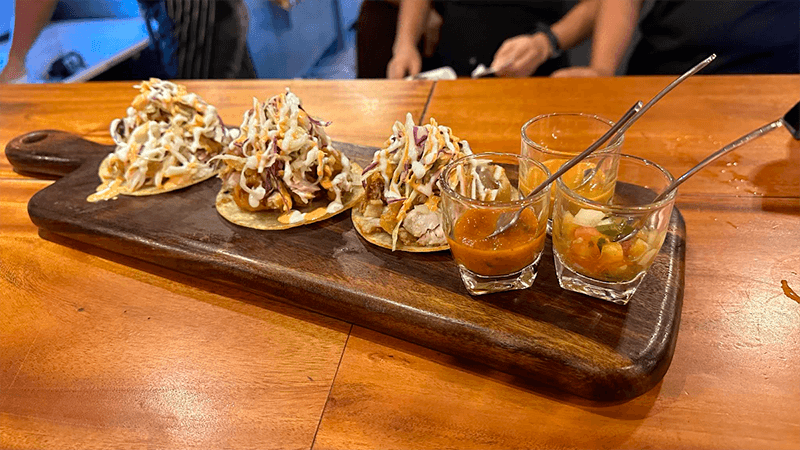 Salud comida mexicana comer en Coron
